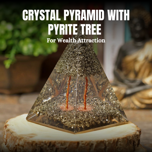 Pyramid With Pyrite Tree